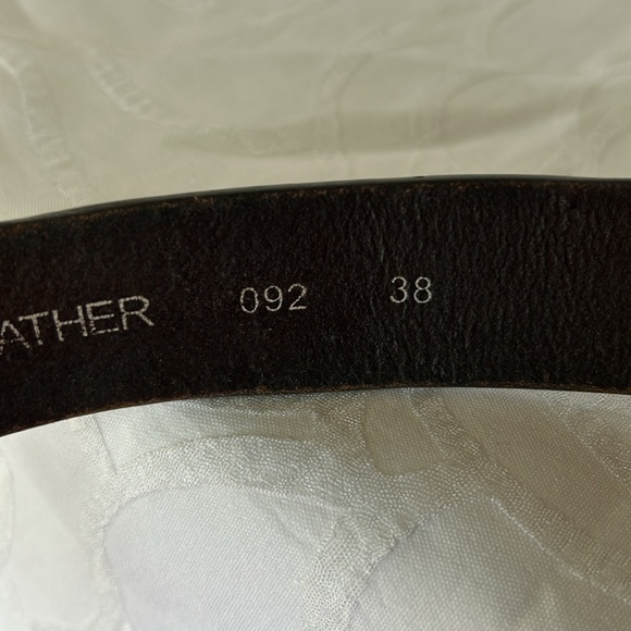 GEORGIA BULL DOGS Dark brown genuine leather men’s belt. Size 38. - Picture 9 of 12